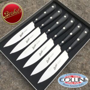 Berkel - Set 6 geschmiedete Messer kosten mod. ABS - Tischmesser 