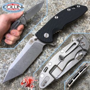 Rick Hinderer Knives - XM-18 - Fatty Harpoon Tanto Edition Black 3.5" G10 - messer