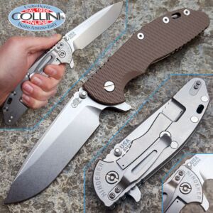 Rick Hinderer Knives - XM-24 - Spearpoint 4.0" G10 Brown - messer semi custom