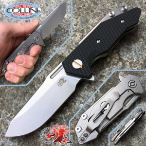 Rick Hinderer Knives - Half Track G10 Black - messer semi custom