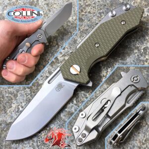 Rick Hinderer Knives - Half Track G10 Green - halbkundenspezifische Messer
