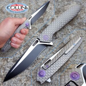 We Knife Co. - Dragon Scale Flipper Dual Tone Gray - 604I - Messer