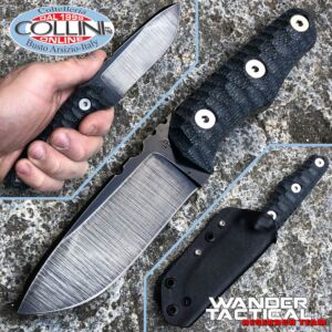 Wander Tactical - Scrambler - Raw Finish & Black Micarta - Messer