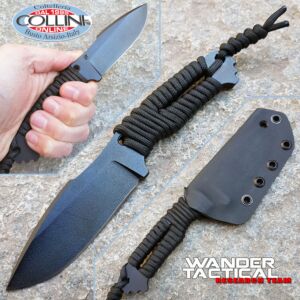 Wander Tactical - Raptor Neck Knife - All Black - Paracord - messer