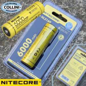 Nitecore - NL2160 - Wiederaufladbare Li-Ion Batterie 21700 3.6V 6000mAh 8A