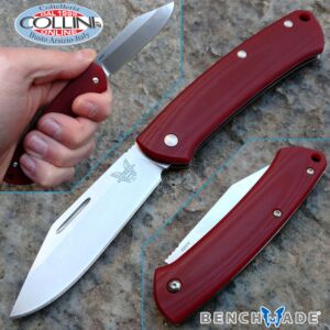 Benchmade - 318-1 Proper Slipjoint Clip Point - Red G10 - Messer
