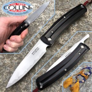 Mcusta - MC-0191C Slip Joint Messer Schwarz / Rot Holz - Messer